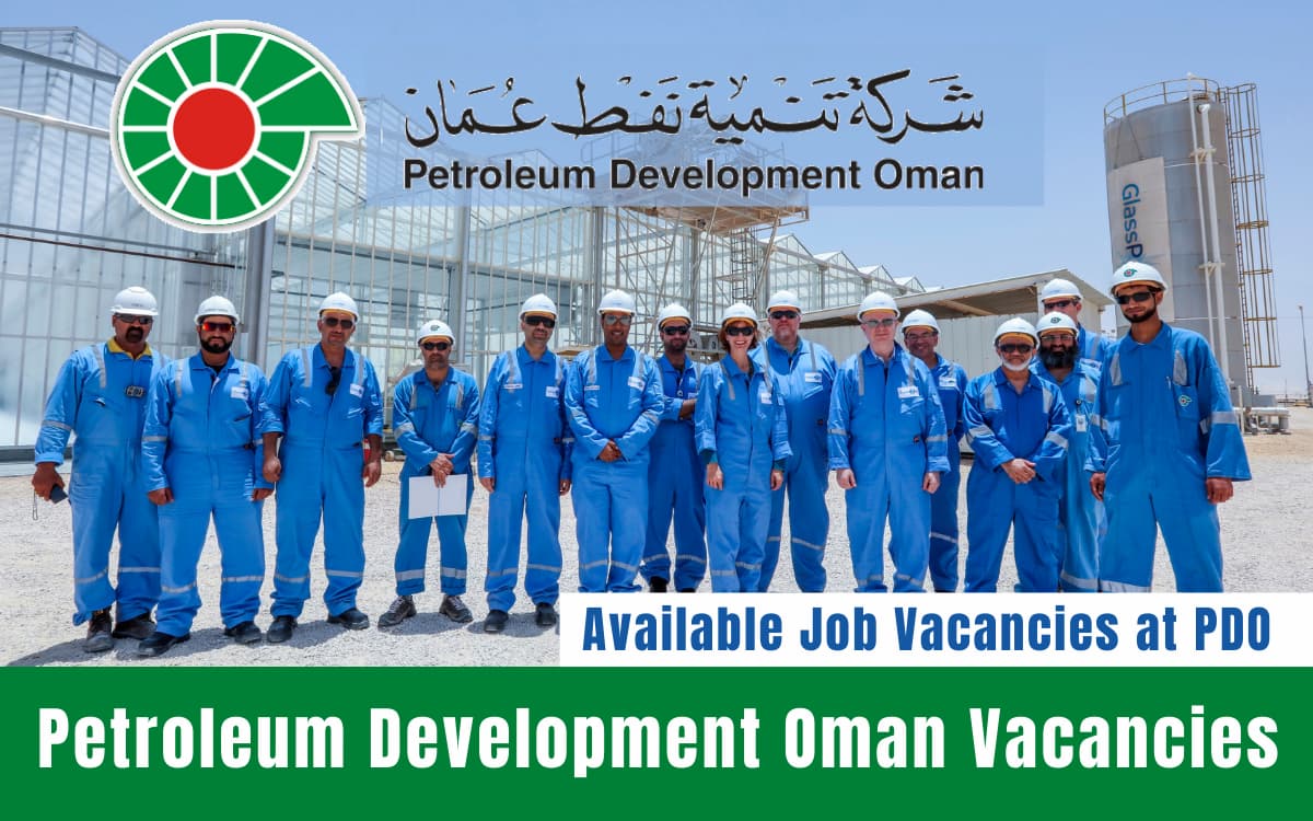 شركة تنمية نفط عمان توفر فرص عمل بقطاع النفط والغاز