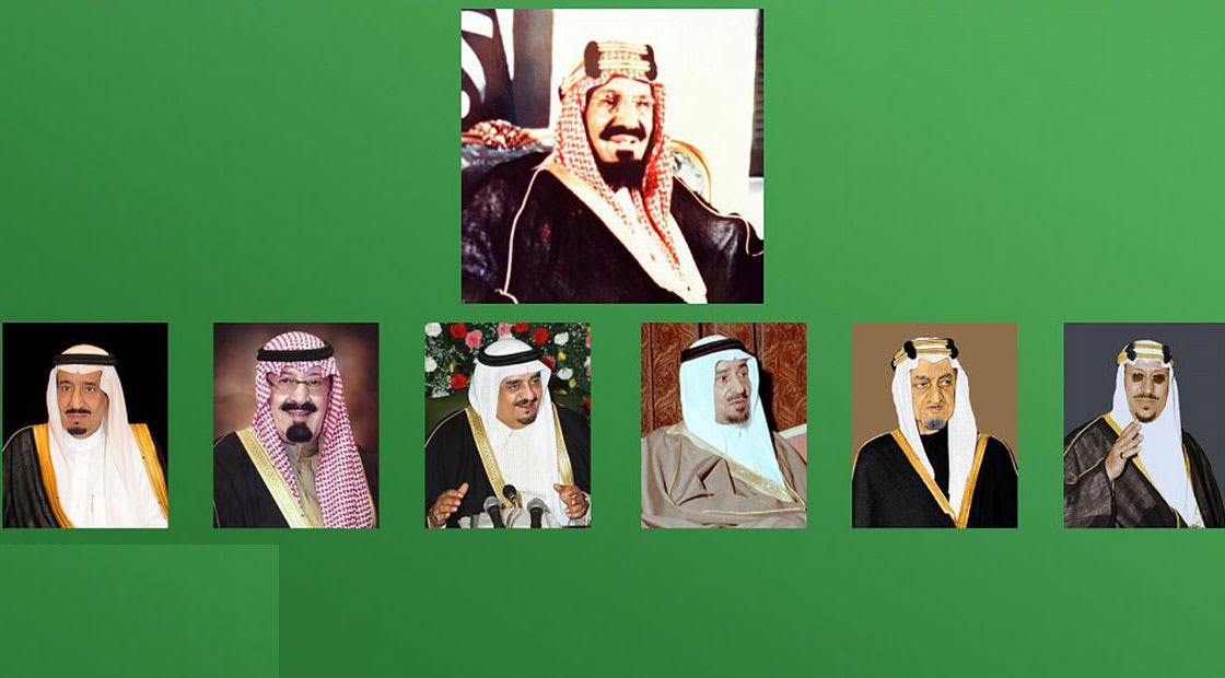 كم عدد ابناء الملك عبدالعزيز الاحياء والأموات